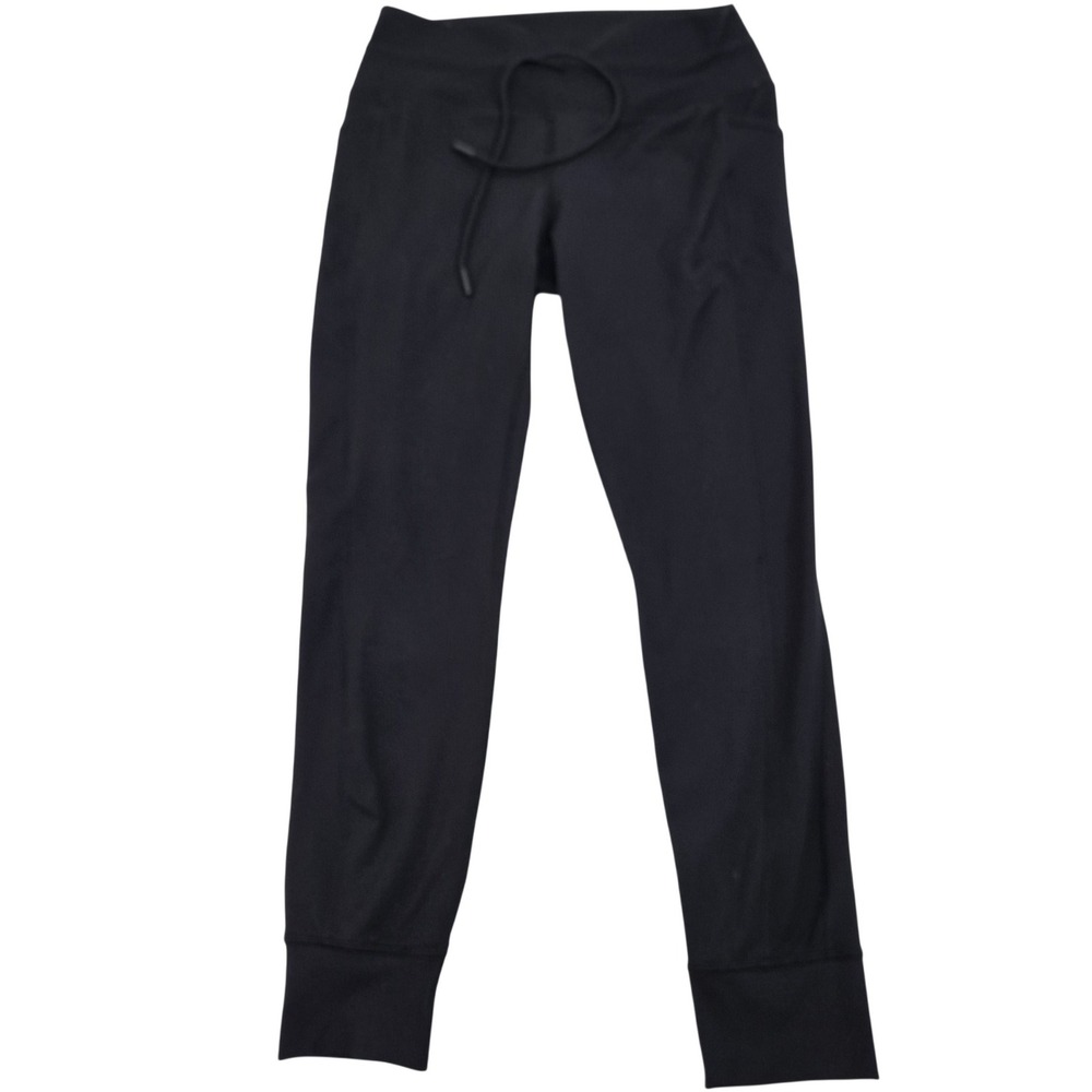 Spyder Active Joggers Women's M Black Hybrid Legging Pants‎ Pockets Cuffed Run